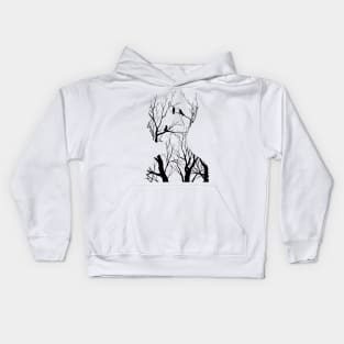 Birds In The Forest Kids Hoodie